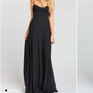 Black godshaw goddess gown